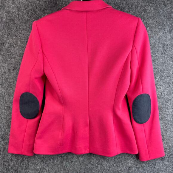 Tommy Hilfiger Women's Pink Blazer Size 2 Tailored Jacket Elbow Patches - Picture 3 of 8